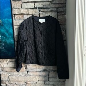 Aritzia Wilfred black Tiffany quilted jacket
